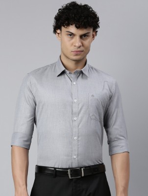 Chennis Men Self Design Formal Grey Shirt