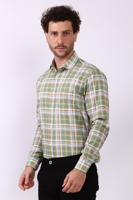 TRENDY OWL Men Checkered Casual Multicolor Shirt