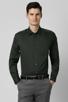 PETER ENGLAND Men Solid Formal Black Shirt