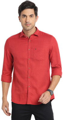 TURTLE Men Solid Casual Red Shirt
