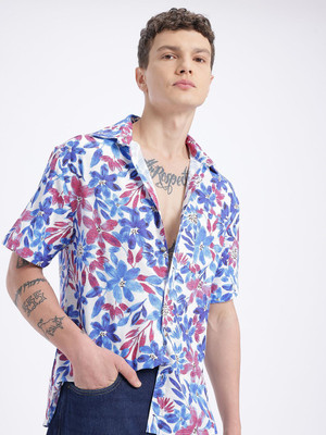 Glitchez Men Printed Casual Multicolor Shirt