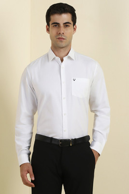 Allen Solly Men Solid Formal White Shirt