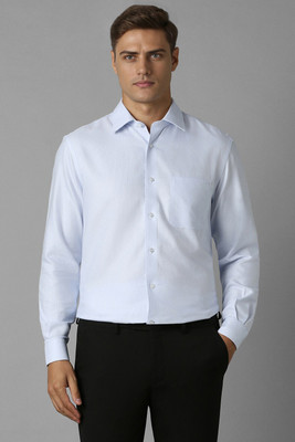 LOUIS PHILIPPE Men Printed Formal Light Blue Shirt