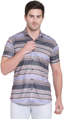 Dharmi Creation Men Striped Casual Multicolor Shirt