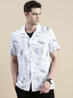 INVICTUS Men Printed Formal White Shirt