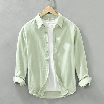 GELAI ENTERPRISE Men Solid, Striped, Self Design Casual Light Green Shirt