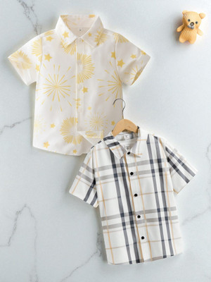 KIDOOZA Boys Printed Casual Multicolor Shirt