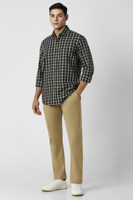 VAN HEUSEN SPORT Men Checkered Casual White Shirt