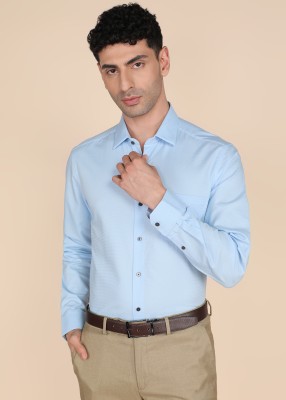 ARROW Men Self Design Formal Blue Shirt