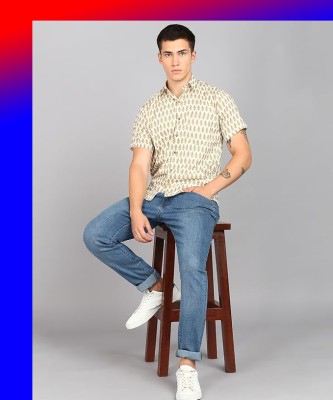 Dimans Men Self Design Party Multicolor Shirt