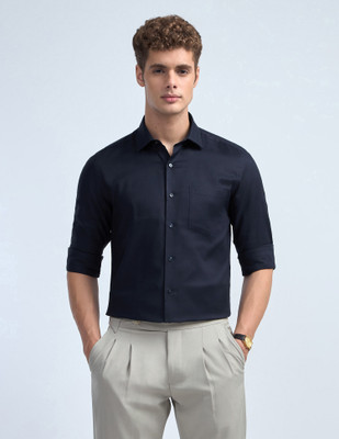 ARROW Men Printed Formal Dark Blue Shirt