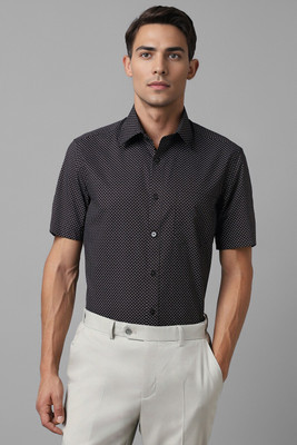 LOUIS PHILIPPE Men Printed Formal Black Shirt