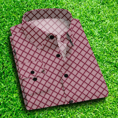 CHEAPSHIRTS Men Printed Casual Maroon Shirt