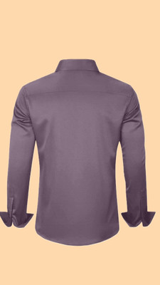 StellLIFEsTYLE Men Solid Casual Purple Shirt