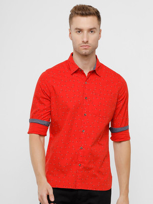 WROGN Men Printed Casual Red Shirt