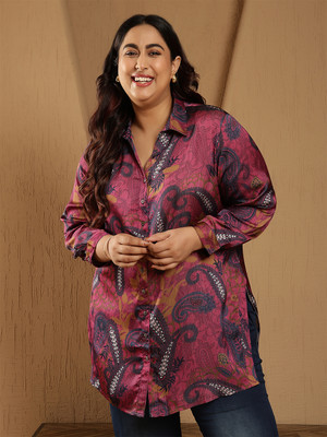 Amydus Women Printed Casual Multicolor Shirt
