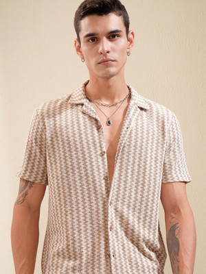 HIGHLANDER Men Self Design Casual Multicolor Shirt