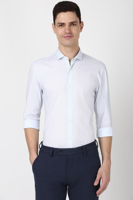 PETER ENGLAND Men Printed Formal White Shirt