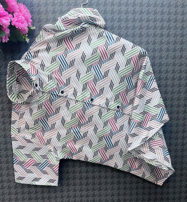 Om Creation Men Geometric Print Casual Multicolor Shirt