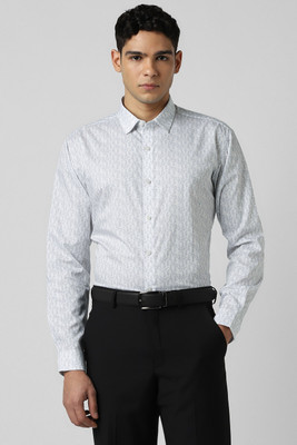 VAN HEUSEN Men Printed Party White Shirt