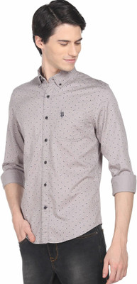 U.S. Polo Assn. Denim Co. Men Printed Casual Grey Shirt