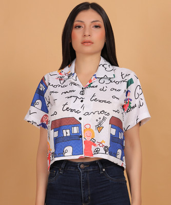 PRIMEFIELD Women Printed Casual Multicolor Shirt