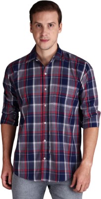 Appel Touch Men Checkered Casual Grey Shirt