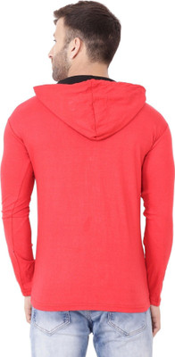 tfurnish Men Solid Casual Red Shirt