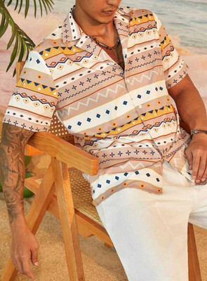 Varni Creation Men Printed Casual Multicolor Shirt