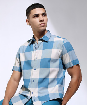 HIGHLANDER Men Checkered Casual Multicolor Shirt