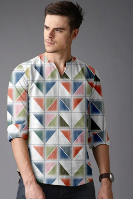 Arth Enterprise Men Self Design Straight Kurta(Multicolor)