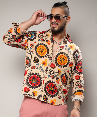 Instafab Plus Men Checkered Casual Multicolor Shirt