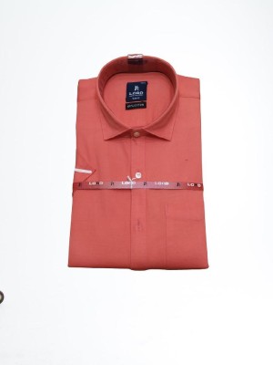 ABCD Men Solid Casual Orange Shirt