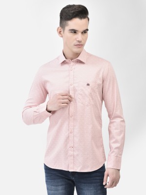 CRIMSOUNE CLUB Men Solid Casual Pink, White Shirt