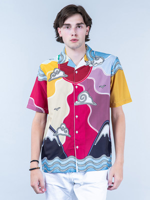 TISTABENE Men Printed Casual Multicolor Shirt