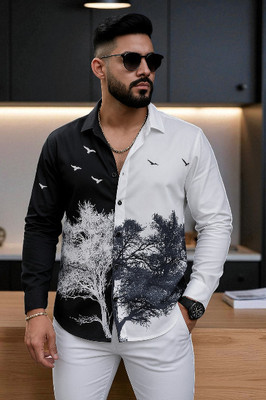 COOL BOY Men Printed Party Multicolor Shirt