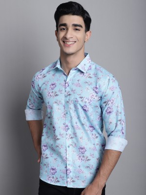 ARMAAN ETHNIC Men Printed Casual Blue Shirt