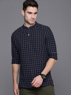 WROGN Men Printed Casual Blue Shirt