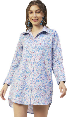 moomaya Women Printed Casual Multicolor Shirt