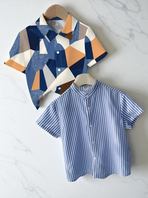 KIDOOZA Boys Printed Casual Multicolor Shirt