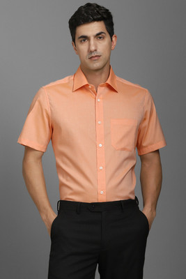 LOUIS PHILIPPE Men Solid Formal Pink Shirt