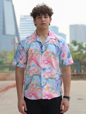 PRIMEVISTA Men Printed Casual Multicolor Shirt