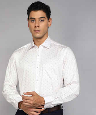 VAN HEUSEN Men Printed Formal Pink Shirt