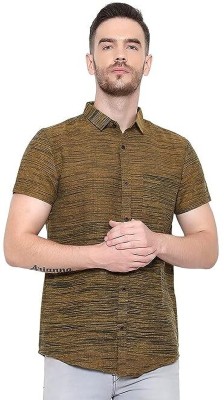 Shri Shyam Enterprises Men Printed Casual Brown Shirt