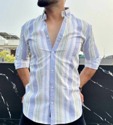 indicare Men Striped Casual Multicolor Shirt