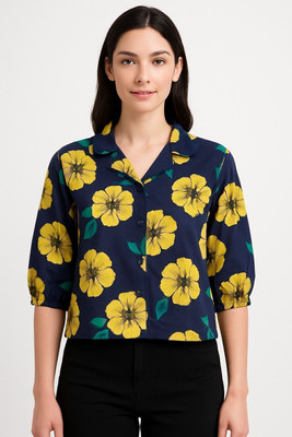 GLENZI Women Printed Casual Multicolor Shirt