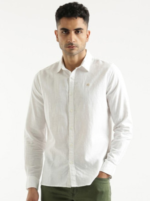 WROGN Men Solid Casual White Shirt