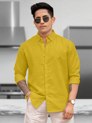 Yanthhi Men Solid Casual Multicolor Shirt