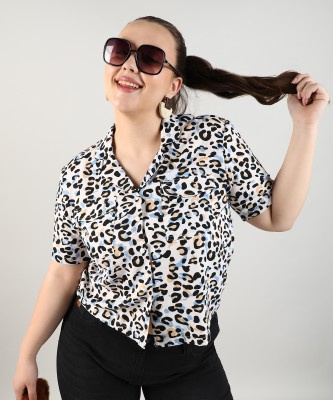 Instafab Plus Women Printed Casual Multicolor Shirt