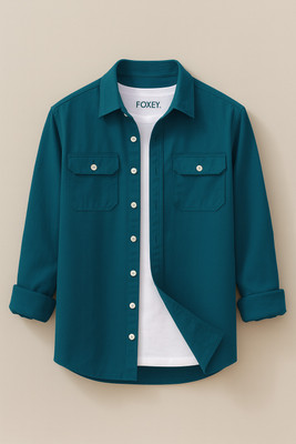 FOXEY Men Solid Casual Multicolor Shirt